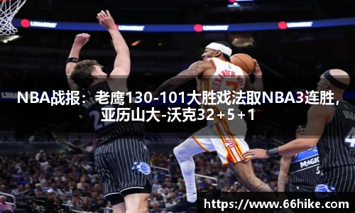 NBA战报：老鹰130-101大胜戏法取NBA3连胜，亚历山大-沃克32+5+1